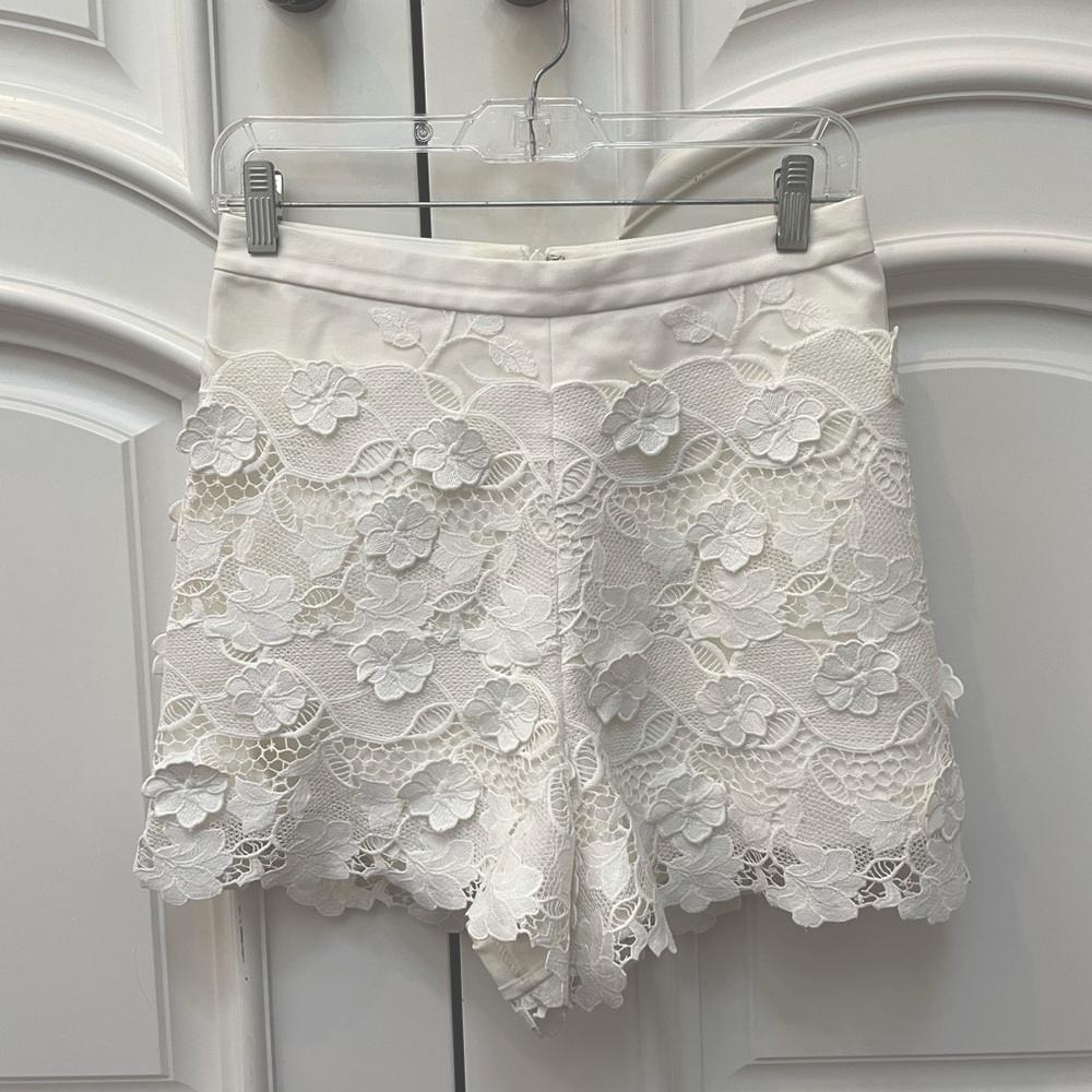 ALEXIS Flower-Lace Shorts